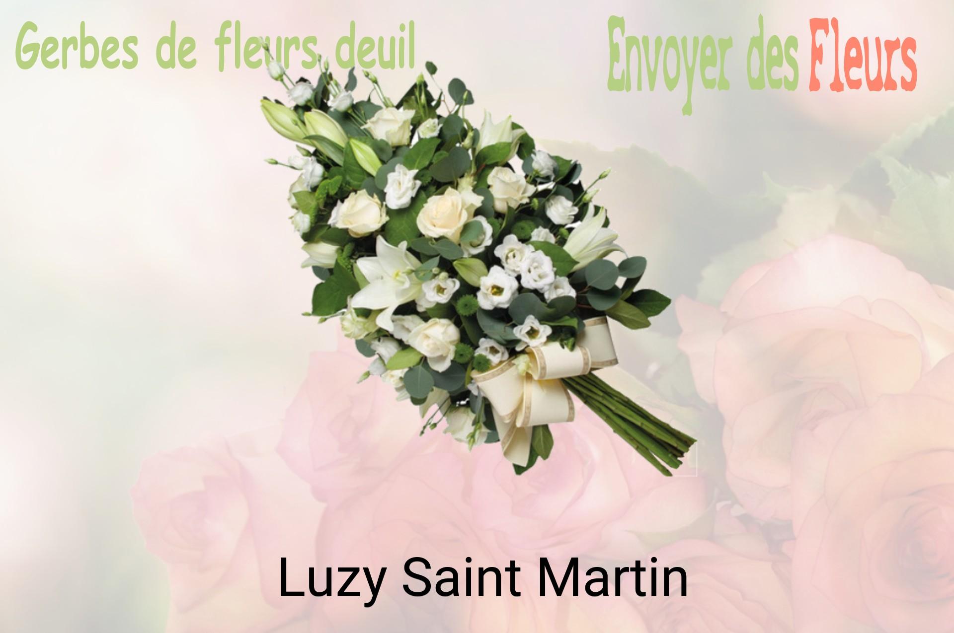Gerbe de fleurs de deuil livrée à Luzy-Saint-Martin